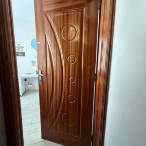 Embossed Wooden Solid Interior Room Door in Kenya for Sale