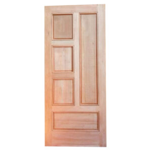 Kiln Dried Mahogany Solid 5-Panel Wooden Door in Nairobi Kenya